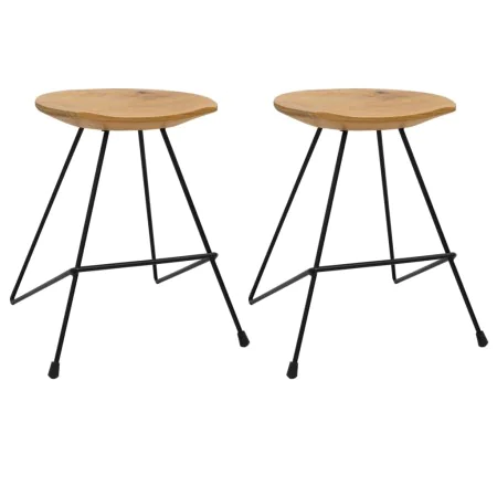 Taburetes de cocina 2 unidades madera de teca maciza by , Folding stools and chairs - Ref: Foro24-285202, Price: 116,01 €, Di...