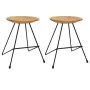 Taburetes de cocina 2 unidades madera de teca maciza by , Folding stools and chairs - Ref: Foro24-285202, Price: 116,01 €, Di...
