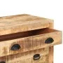 Aparador con ruedas de madera maciza de mango 70x40x75 cm de , Cajoneras - Ref: Foro24-285829, Precio: 214,98 €, Descuento: %