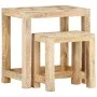 Juego de mesitas auxiliares 2 piezas madera maciza de mango by , Side tables - Ref: Foro24-285881, Price: 122,06 €, Discount: %