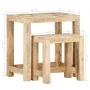 Juego de mesitas auxiliares 2 piezas madera maciza de mango by , Side tables - Ref: Foro24-285881, Price: 122,06 €, Discount: %