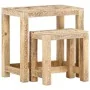 Juego de mesitas auxiliares 2 piezas madera maciza de mango by , Side tables - Ref: Foro24-285881, Price: 122,06 €, Discount: %