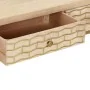 Mesa consola de madera maciza de mango dorado 90x30x75 cm de , Aparadores - Ref: Foro24-286505, Precio: 180,58 €, Descuento: %