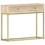 Mesa consola de madera maciza de mango dorado 90x30x75 cm de , Aparadores - Ref: Foro24-286505, Precio: 180,58 €, Descuento: %