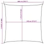 Toldo de vela HDPE verde oscuro 160 g/m² 6x6 m de , Sombrillas - Ref: Foro24-311444, Precio: 71,61 €, Descuento: %