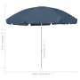 Sombrilla de playa azul 300 cm de , Sombrillas - Ref: Foro24-314708, Precio: 37,12 €, Descuento: %