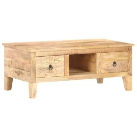 Mesita de centro madera de mango rugosa 100x55x40 cm de , Mesas de centro - Ref: Foro24-320236, Precio: 282,99 €, Descuento: %
