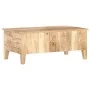 Mesita de centro madera de mango rugosa 100x55x40 cm de , Mesas de centro - Ref: Foro24-320236, Precio: 282,99 €, Descuento: %