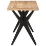 Mesa de comedor de madera maciza de acacia 120x60x76 cm de , Mesas de cocina y de comedor - Ref: Foro24-323559, Precio: 245,6...