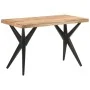 Mesa de comedor de madera maciza de acacia 120x60x76 cm de , Mesas de cocina y de comedor - Ref: Foro24-323559, Precio: 245,6...