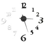 Reloj 3D de pared con diseño moderno blanco y negro 100 cm XXL de , Relojes de pared - Ref: Foro24-325150, Precio: 20,53 €, D...