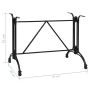 Pata de mesa de bistró aluminio fundido negro 93x60x72 cm de , Patas para mesas - Ref: Foro24-325436, Precio: 123,38 €, Descu...
