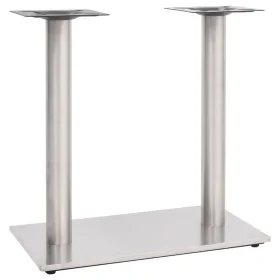 Pata de mesa de bistró acero inoxidable plateado 70x40x72 cm by , Table legs - Ref: Foro24-325441, Price: 100,42 €, Discount: %