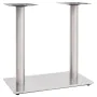 Pata de mesa de bistró acero inoxidable plateado 70x40x72 cm by , Table legs - Ref: Foro24-325441, Price: 100,42 €, Discount: %