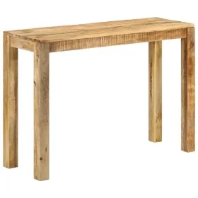 Mesa consola de madera de mango rugosa 110x35x76 cm by , Side tables - Ref: Foro24-337270, Price: 109,58 €, Discount: %