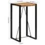 Mesa de bar madera maciza de mango rugoso120x55x40 cm de , Mesas de cocina y de comedor - Ref: Foro24-351716, Precio: 111,13 ...