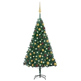 Árbol de Navidad preiluminado con luces y bolas verde 120 cm de , Arboles de navidad - Ref: Foro24-3077534, Precio: 53,82 €, ...
