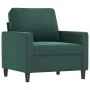 Juego de sofás 4 piezas terciopelo verde oscuro de , Sofás - Ref: Foro24-3201946, Precio: 775,56 €, Descuento: %