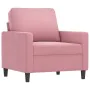 Juego de sofás con cojines 4 piezas terciopelo rosa de , Sofás - Ref: Foro24-3201967, Precio: 786,66 €, Descuento: %