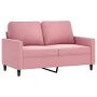 Juego de sofás con cojines 4 piezas terciopelo rosa de , Sofás - Ref: Foro24-3201967, Precio: 786,66 €, Descuento: %