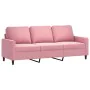 Juego de sofás con cojines 4 piezas terciopelo rosa de , Sofás - Ref: Foro24-3201967, Precio: 786,66 €, Descuento: %