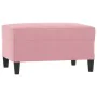 Juego de sofás con cojines 4 piezas terciopelo rosa de , Sofás - Ref: Foro24-3201967, Precio: 786,66 €, Descuento: %