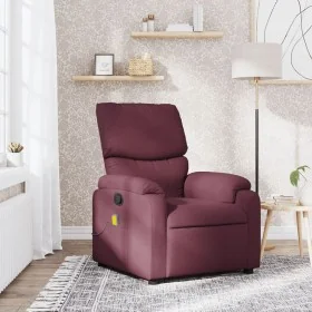 Sillón de masaje reclinable de tela color morado de , Sillones - Ref: Foro24-373429, Precio: 190,16 €, Descuento: %