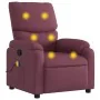 Sillón de masaje reclinable de tela color morado de , Sillones - Ref: Foro24-373429, Precio: 190,16 €, Descuento: %