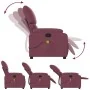 Sillón de masaje reclinable de tela color morado de , Sillones - Ref: Foro24-373429, Precio: 190,16 €, Descuento: %