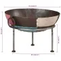 Brasero de hierro 55x55x38 cm de , Chimeneas - Ref: Foro24-351639, Precio: 110,00 €, Descuento: %