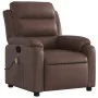 Sillón de masaje reclinable cuero sintético marrón de , Sillones - Ref: Foro24-373495, Precio: 222,07 €, Descuento: %