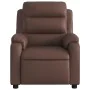 Sillón de masaje reclinable cuero sintético marrón de , Sillones - Ref: Foro24-373495, Precio: 222,07 €, Descuento: %