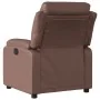 Sillón reclinable de cuero sintético marrón de , Sillones - Ref: Foro24-373488, Precio: 221,49 €, Descuento: %