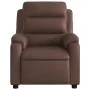 Sillón reclinable de cuero sintético marrón de , Sillones - Ref: Foro24-373488, Precio: 221,49 €, Descuento: %