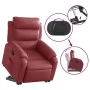 Sillón reclinable elevable cuero artificial rojo tinto de , Sillones - Ref: Foro24-3205046, Precio: 306,65 €, Descuento: %