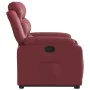 Sillón reclinable elevable cuero artificial rojo tinto de , Sillones - Ref: Foro24-3205046, Precio: 306,65 €, Descuento: %