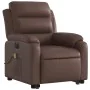 Sillón de masaje elevable eléctrico cuero sintético marrón de , Sillones - Ref: Foro24-3205065, Precio: 357,18 €, Descuento: %