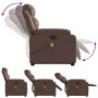 Sillón de masaje elevable eléctrico cuero sintético marrón de , Sillones - Ref: Foro24-3205065, Precio: 357,18 €, Descuento: %