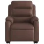 Sillón de masaje elevable eléctrico cuero sintético marrón de , Sillones - Ref: Foro24-3205065, Precio: 357,18 €, Descuento: %