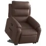 Sillón reclinable elevable cuero sintético marrón by , Armchairs - Ref: Foro24-3205044, Price: 304,45 €, Discount: %