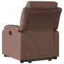 Sillón reclinable elevable cuero sintético marrón by , Armchairs - Ref: Foro24-3205044, Price: 304,45 €, Discount: %