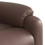 Sillón reclinable elevable cuero sintético marrón by , Armchairs - Ref: Foro24-3205044, Price: 304,45 €, Discount: %