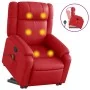 Sillón reclinable de masaje de pie cuero artificial rojo de , Sillones - Ref: Foro24-3205162, Precio: 309,19 €, Descuento: %