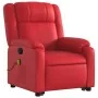 Sillón reclinable de masaje de pie cuero artificial rojo de , Sillones - Ref: Foro24-3205162, Precio: 309,19 €, Descuento: %