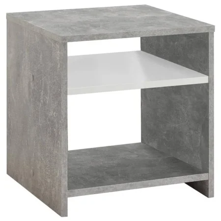 FMD Mesa de centro con estante gris hormigón y blanco by , Coffee table - Ref: Foro24-428748, Price: 49,74 €, Discount: %