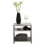 FMD Mesa de centro con estante gris hormigón y blanco by , Coffee table - Ref: Foro24-428748, Price: 49,74 €, Discount: %