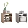 FMD Mesa de centro con estante gris hormigón y blanco by , Coffee table - Ref: Foro24-428748, Price: 49,74 €, Discount: %