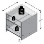 FMD Mesa de centro con estante gris hormigón y blanco by , Coffee table - Ref: Foro24-428748, Price: 49,74 €, Discount: %