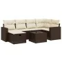 Juego de sofás de jardín 7 piezas con cojines ratán PE marrón von , Gartensets - Ref: Foro24-3263499, Preis: 454,29 €, Rabatt: %