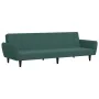 Sofá cama de 2 plazas con taburete terciopelo verde oscuro by , Sofas - Ref: Foro24-3216252, Price: 314,61 €, Discount: %